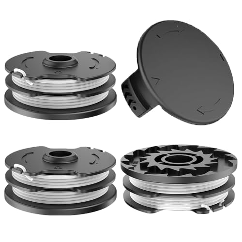 3 Stück Ersatz Fadenspulen Spule +1 Stück rasentrimmer spulendeckel, 8.3m x 1.65mm Ersatzspule Kompatibel Mit Parkside TLP-01,Trimmer Fadenspule für Parkside PRTA 20-Li 3 Stück Ersatz Fadenspulen Spule +1 Stück rasentrimmer spulendeckel, 8.3m x 1.65mm Ersatzspule Kompatibel Mit Parkside TLP-01,Trimmer Fadenspule für Parkside PRTA 20-Li von Zguziji