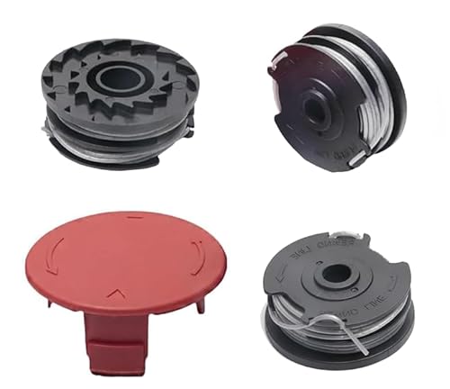 3 x Fadenspulen für Trimmer, 6 m Durchmesser, 1,6 mm Durchmesser, mit 1 Spulenabdeckung (1600A00X61/1600A00DU0) von Zguziji