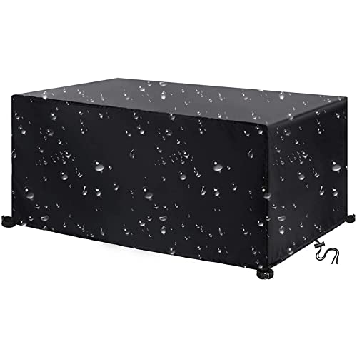 Abdeckung für Gartenmöbel 145x65x75cm Abdeckhaube für Gartenmöbel und rechteckige Sitzgarnituren Abdeckplane Gartenmöbel Schutzhülle für Gartenmöbel 420D Oxford Anti-UV Reißfest Möbel Abdeckung von Zhadongli Art