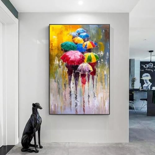 Abstrakte Mädchen mit Regenschirm, Ölgemälde, Druck auf Leinwand, Kunst, Poster und Drucke, moderne Wandkunst, Bilder, Heimdekoration, 80 x 120 cm, rahmenlos Abstrakte Mädchen mit Regenschirm, Ölgemälde, Druck auf Leinwand, Kunst, Poster und Drucke, moderne Wandkunst, Bilder, Heimdekoration, 80 x 120 cm, rahmenlos von Zhadongli Art