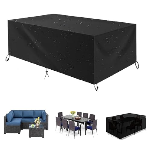 Gartenmöbel Abdeckung Wasserdicht 140x60x85cm/LxWxH Gartentisch Abdeckung Schutzhülle Gartenmöbel Winterfest Winddicht Anti-UV Gartenmöbel Schutzhülle für Gartentisch Sitzgarnituren Schutzhülle von Zhadongli Art