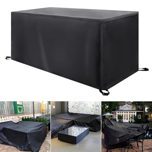 Zhadongli Art Abdeckhaube Gartenmöbel 170x100x85cm/LxWxH Rechteckig Outdoor Tisch Abdeckung Winterfest Abdeckplane Gartenmöbel, Gartentisch Abdeckung, Outdoor Gartenmöbel Abdeckung von Zhadongli Art