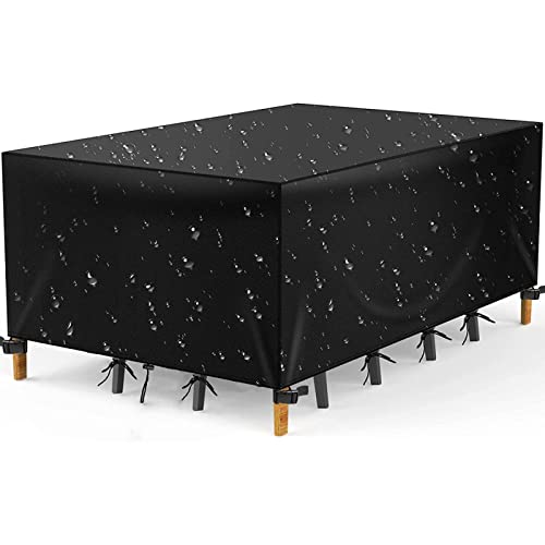 Zhadongli Art Abdeckung Gartenmöbel Winterfest 360x200x75cm Abdeckhaube Gartenmöbel Anti-UV Abdeckplane für Gartentische Terrassenmöbel,Regenschutz und Staubfest,Schwerlast 600D Oxford Gewebe Zhadongli Art Abdeckung Gartenmöbel Winterfest 360x200x75cm Abdeckhaube Gartenmöbel Anti-UV Abdeckplane für Gartentische Terrassenmöbel,Regenschutz und Staubfest,Schwerlast 600D Oxford Gewebe von Zhadongli Art