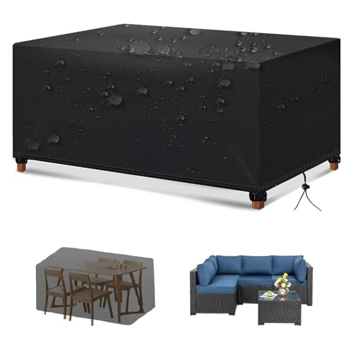 Zhadongli Art Gartenmöbel Abdeckung 200x100x74cm(LxBxH), Schutzhülle Gartenmöbel für Sofa, Tisch, Stühle, Gartentische Terrassenmöbel Wasserdicht UV-stabilisiert 420D Oxford Gewebe von Zhadongli Art