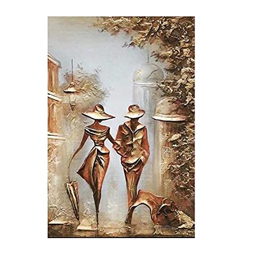 Zhadongli Art Wundervolle Liebeskunst, Reproduktionen von Leinwandgemälden, romantische Poster und Drucke, Wandkunstbild für Schlafzimmerdekoration, 50 x 70 cm (20 x 28 Zoll) mit Rahmen von Zhadongli Art