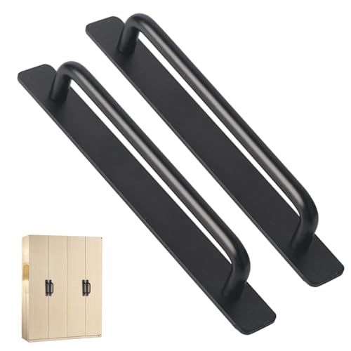 Zhadyu Selbstklebender -Pull-, Stilvoller und einfacher selbstklebender Instant-Schrankgriff, Selbstklebender Türgriff für Küchenschrank, Schublade, Schiebeschrank von Zhadyu