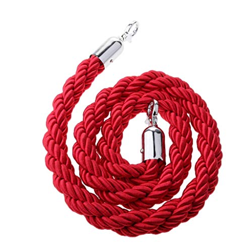 140 cm großes Seil, Barriere-Seil mit Haken-Stange und Seilteiler, mehrere Kontrolle, 1,5 m (rot) von ZhanDouB