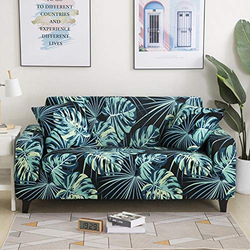 ZhangHai Stretch Sofa Sofabezug Elastisch Antirutsch überwurf Polyester Spandex Stoff Slipcover Moderne Sofabezug 1/2/3/4 Sitz Sofa Cover Waschmaschinenfest Mit 1 Kissenbezug von ZhangHai