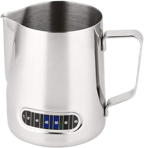 1 x Milchaufschäumbecher 350ml Edelstahl mit Temperaturanzeige 1 x Milchaufschäumbecher 350ml Edelstahl mit Temperaturanzeige von ZhangJJJJJJJ