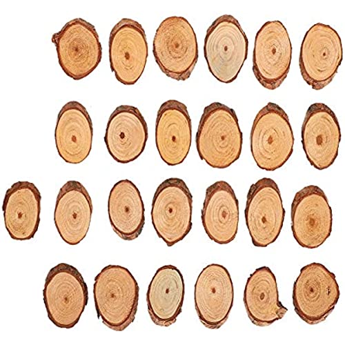 25 Stück Naturholzscheiben, unlackierte Holzuntersetzer, für Bastelarbeiten, Ornamente 25 Stück Naturholzscheiben, unlackierte Holzuntersetzer, für Bastelarbeiten, Ornamente von ZhangJJJJJJJ