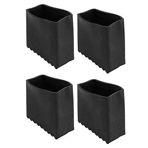 Rutschfeste Gummifüße für Trittleitern, Leiterfüße, Ersatz-Pads, Sicherheits-Ersatzset, Schwarz, 4 Stück Rutschfeste Gummifüße für Trittleitern, Leiterfüße, Ersatz-Pads, Sicherheits-Ersatzset, Schwarz, 4 Stück von ZhangJJJJJJJ