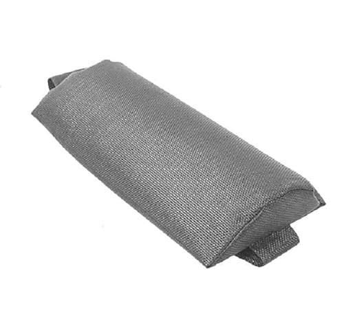 ZhangJJJJJJJ Kopfkissen für Liegestuhl, weich, abnehmbar, gepolstert, Kopfkissen, mit Gummiband, für Terrasse, Garten, Liege (Grau) von ZhangJJJJJJJ