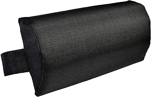 ZhangJJJJJJJ Kopfkissen für Liegestuhl, weich, abnehmbar, gepolstert, Kopfkissen, mit Gummiband, für Terrasse, Garten, Liegestuhl (Schwarz) von ZhangJJJJJJJ