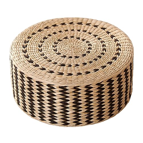 ZhangJJJJJJJ Tatami-Kissen im japanischen Stil, rund, Strohgewebe, handgefertigt, für den Innen- und Außenbereich ZhangJJJJJJJ Tatami-Kissen im japanischen Stil, rund, Strohgewebe, handgefertigt, für den Innen- und Außenbereich von ZhangJJJJJJJ