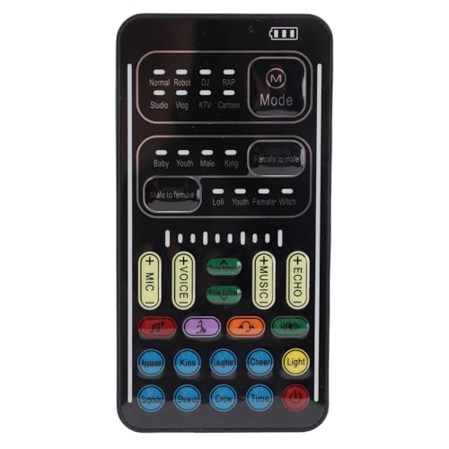 I9 Voice Changer Set Multifunktion Tragbare Mini Soundkarte für Game Anchor Recording Computer (Englische Version) von Zhangpu