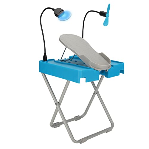 Pediküre-Fußstütze mit LED-Lüfter und Lupe, Verstellbarer Pediküre-Hocker, Fußpflegeplattform für Schönheit, Salon, Spa und Zuhause von Zhangpu