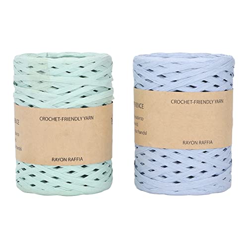 Zhangpu 2 Stücke Raffia Ribbon 164 Yard DIY -Handwerk Raffia Garn Recycelbarer Raffia -Schnur für Huthandtasche Zhangpu 2 Stücke Raffia Ribbon 164 Yard DIY -Handwerk Raffia Garn Recycelbarer Raffia -Schnur für Huthandtasche von Zhangpu
