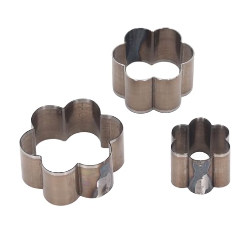 Zhangpu 3 Stück Blumenförmiger Lederschneider, 30 40 50 Mm, Stanzform aus Legiertem Stahl für Leder, Zum Selbermachen Zhangpu 3 Stück Blumenförmiger Lederschneider, 30 40 50 Mm, Stanzform aus Legiertem Stahl für Leder, Zum Selbermachen von Zhangpu