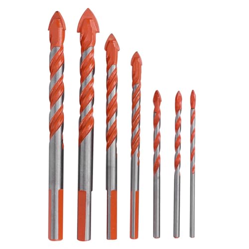 Zhangpu 7 Stücke Mittelbohrer Keramikfliesen Bohrbohrer Bit DIY Wandlochbohrwerkzeug Bit 3mm 4 Mm 5 Mm 6 Mm 8 Mm 10 Mm 12 Mm von Zhangpu