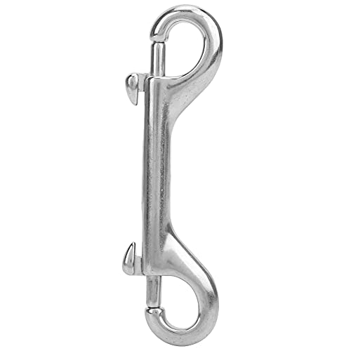 Zhangpu Edelstahl -Doppel -Feder -Feder -Schnapphaken -Schlüsselhalter -Clip -Schlüsselbund -Schnalle (316 Materiallänge 115 mm) von Zhangpu