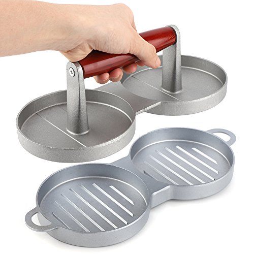 Zhangpu Fleischpressform, Aluminiumlegierung Nicht -Stick -Doppel -Burger -Presseform, Druckvorrichtung Zur Verarbeitung von Fleischpastetchen von Zhangpu