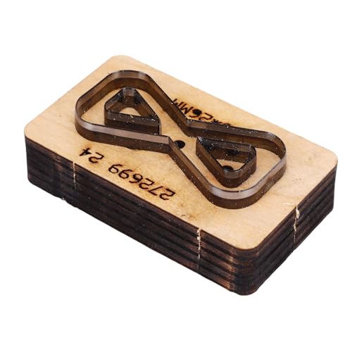Zhangpu Lederschneidemiederung mit Holzbasis Fliege Form Handstanzschneider für das Handwerksprojekt 60x26mm von Zhangpu