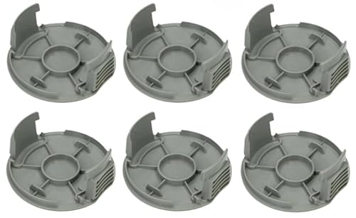 Zhanhai 1/2/4/6 Stück Spulenabdeckung passend für Bosch Easygrass Cut 18-230 18-26 18-260 23 26 Rasentrimmer-Ersatzzubehör, Teil F016F05320-1 (6 Stück) von Zhanhai