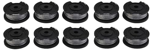 Zhanhai 3/6/10 Stück Spule und Schnur passend für Bosch Easygrasscut 18 V, 23, 26 Rasentrimmer, Ersatzzubehör, Teilenummer F016800569 (10 Stück) von Zhanhai