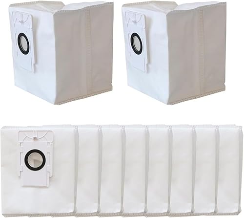 Zhanhai 4/10er-Pack Staubbeutel passend für EZVIZ mit Basisstation RC3 Plus/RE4 Plus/RE4 Plus/RE5 Plus Roboter-Staubsauger-Ersatzzubehör (10 Stück) von Zhanhai