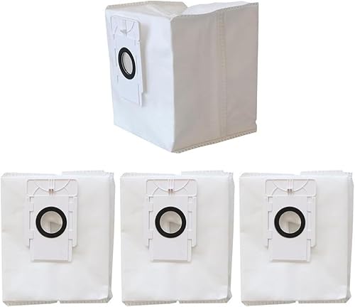 Zhanhai 4/10er-Pack Staubbeutel passend für EZVIZ mit Basisstation RC3 Plus/RE4 Plus/RE4 Plus/RE5 Plus Roboter-Staubsauger-Ersatzzubehör (4er-Pack) von Zhanhai