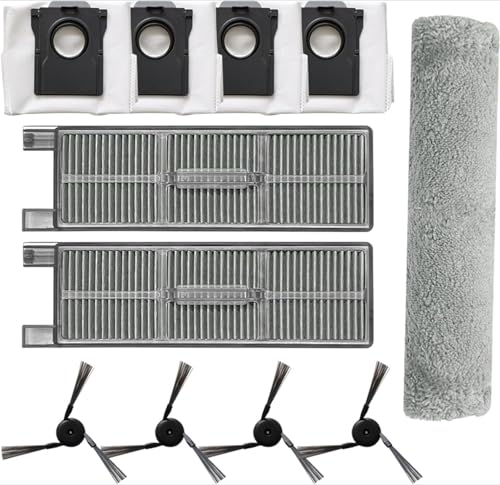 Zhanhai Rollenbürste Seitenbürste Staubbeutel Filter Ersatz-Set passend für Mova Z5 / Z5 Pro / Z50 Ultra / Z50 Roboter-Staubsauger (11 Stück) von Zhanhai