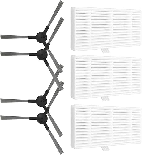 Zhanhai Seitenbürstenfilter passend für Cecotec Conga 999 X-Treme Roboter-Staubsauger, Ersatzzubehör, Seitenbürstenfilter-Set (A) von Zhanhai