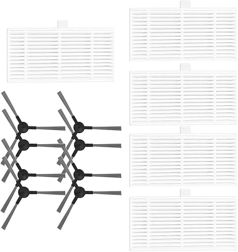 Zhanhai Seitenbürstenfilter passend für Cecotec Conga 999 X-Treme Roboter-Staubsauger, Ersatzzubehör, Seitenbürstenfilter-Set (B) von Zhanhai