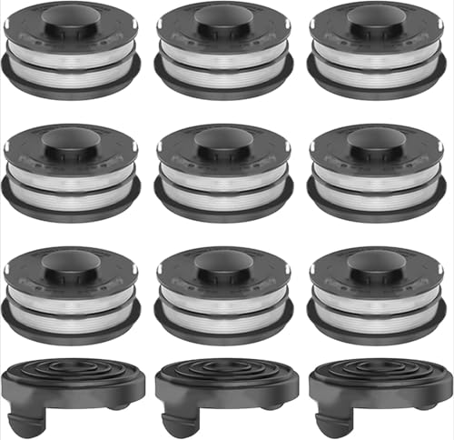 Zhanhai Spule + Kappe passend für Einhell GC-ET 4530 3405685 Rasentrimmer, Ersatzzubehör, Autofeed-Spulen (C) von Zhanhai