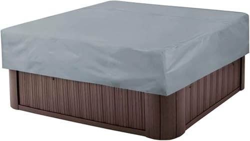 Zhanhai Whirlpool-Abdeckung, quadratisch, staubdicht und wasserdicht, Poolabdeckung, Wetterschutz, Outdoor-Schutz, 220 x 220 x 30 cm von Zhanhai