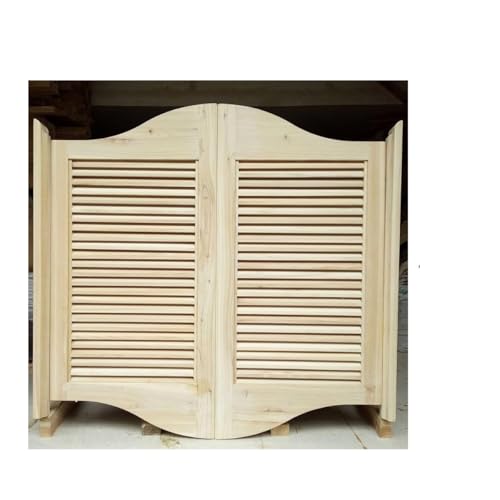 1 Satz anpassbare Doppel-Saloontüren aus Massivholz for Zuhause und Bar | Selbstschließende Scharniere | Verzugsschutz(W125cmxH90cm(49.2"x35.4")) von ZhaoQIAN