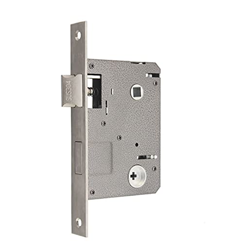 1 Stück Premium-Einsteckschloss mit Flügel – 55 mm x 72 mm, 304ss, Anti-Blockier-Türschlosskernbeschläge mit Reibungslift von ZhaoQIAN