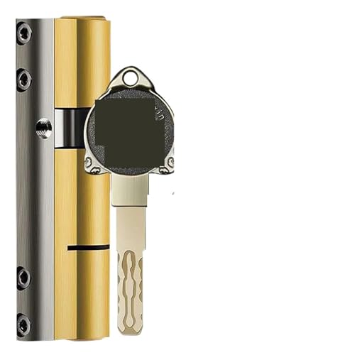 C-Klasse Diebstahlschutz-Schließzylinder - Messing-Schlüsselzylinder mit 10 Schlüsseln | Kompatibel mit Profile Lock System(80=32.5+47.5) von ZhaoQIAN