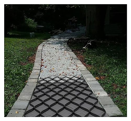 ZhaoQIAN 1 Stück HDPE-Geogitter zur Stabilisierung von Auffahrten und Böschungen – Hochleistungs-Bodengitter for Terrassen, Parkplätze und mehr(3x5 m (10x16.5 ft) 2"/5cm High) von ZhaoQIAN