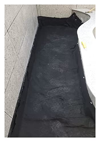 ZhaoQIAN 1 Stück strapazierfähiges 5oz-Geotextilvlies for Drainage, Erosionskontrolle und Auffahrtsunterlage(Black,1mx35m/3.3ftx115ft) von ZhaoQIAN