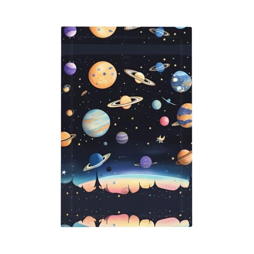 ZhaoYuGoods Dekorative Lichtschalter-Steckdosenabdeckungen, Saturn Jupiter Erde bedruckt, langlebige Wandplatten, elektrische Frontplatte, 12,5 x 8 cm von ZhaoYuGoods