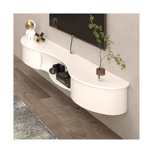 Fernsehschrank Moderner schwebender TV-Ständer, an der Wand montiertes Entertainment-Center mit Schubladen und offenem Ablagefach for Fernseher, Medienkonsolenschrank for Wohnzimmer und Schlafzimmer L von Zhaoj24-05