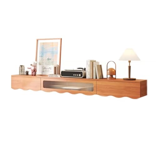 Fernsehschrank Schwebender TV-Ständer for den Haushalt, an der Wand montiertes Entertainment-Center und Schrankregal, TV-Konsole mit Stauraum, TV-Regal for Schlafzimmer und Wohnzimmer Lowboard Hängend von Zhaoj24-05