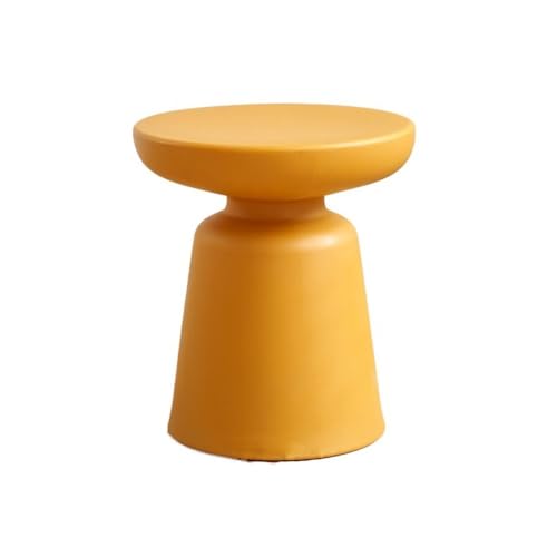 Zhaoj24-05 Beistelltische Kleiner runder Sofa-Beistelltisch, bunter Ecktisch, Mini-Aufbewahrungstisch, Wohnzimmer, Balkon, Schlafzimmer(Yellow) von Zhaoj24-05
