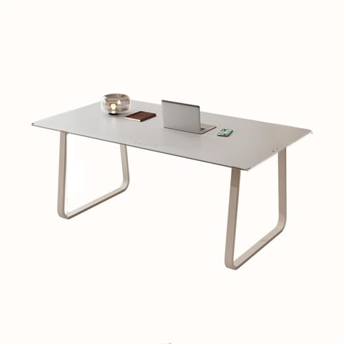 Zhaoj24-05 Konsolentisch Creme Wind Schreibtisch Student Home Kleine Reine Weiß Rock Platte Desktop Pc Tisch Büro Schreibtisch Moderne Einfache Rechteck Bürotisch(140 * 80 * 75cm) von Zhaoj24-05