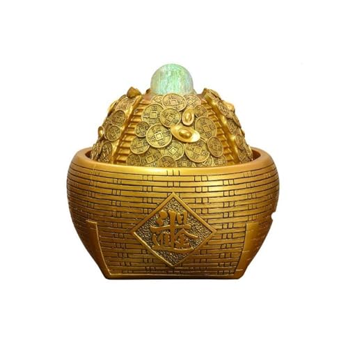 Zhaoj24-05 Tischbrunnen Zirkulierendes Wasserspiel for das Wohnzimmer, vermögensschaffende kreative Home-Office-Desktop-Geschäftsgeschenke zur Verbesserung des Feng Shui Dekorbrunnen von Zhaoj24-05