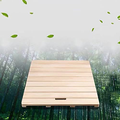 Zhaomi Multifunktionale Bambus Badematte,rutschfeste Badematte aus Holz,Rechteckige Duschmatte Holzmatte,Saunamatte für Den Innen,Badezimmer-Bodenmatte,für Badezimmer und Küche (80x60cm/31x24in) von Zhaomi