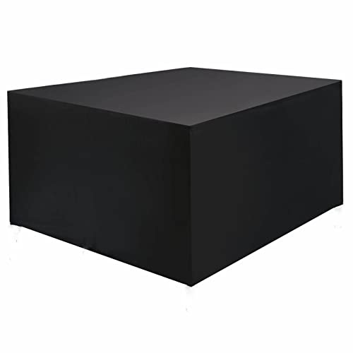 Terrassenmöbel Abdeckungen Terrassentischdecken Picknicktischabdeckung wasserdichte Gartenmöbel 420d Heavy Duty Oxford Stoff Quadratische Gartenstühle Terrassenabdeckung 70x70x70cm Schwarz von Zhaoyang Art