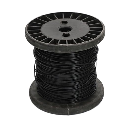1PCS 5M/10M Schwarz beschichtetes 304 Edelstahl-Drahtseil PVC-beschichtetes flexibles weiches Kabel Wäscheleine Durchmesser 0,8/1/1,5/2/2/3/4 mm (Color : 3mm after coating, Size : 5M) von ZhenLu
