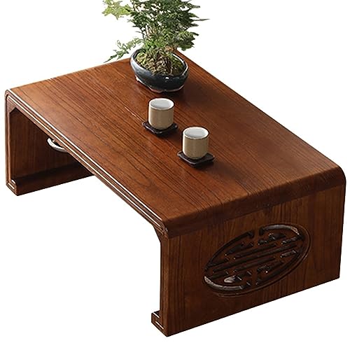 Couchtisch, Mini Massivholz Tatami Japanischer Couchtisch, Haus Zen Zwerg Tee Tisch, geeignet für Schlafzimmer Wohnzimmer (Color : B, S : 50x40x30cm) von Zheng Hui Shop